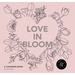 Love in Bloom: A Valentine's Coloring Book for Adults Featuring Romantic Floral Patterns and Frameable Wall Art
