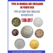 Types of Coins That Circulate in Puerto Rico (1508-2017)