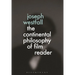 The Continental Philosophy of Film Reader