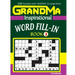 GRANDMA Inspirational WORD FILL-IN Book: 120 puzzles and inspirational quotes to boost your memory, reason, mind and mood.