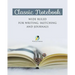 Classic Notebook Wide Ruled for Writing, Sketching and Journals