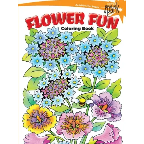 Spark Flower Fun Coloring Book