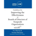 Guidelines for Improving the Effectiveness of Boards of Directors of Nonprofit Organizations