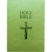 KJV Holy Bible, Cross Design, Large Print, Olive Ultrasoft: (Red Letter, Green, 1611 Version)