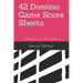 42 Domino Game Score Sheets: Sheets for over 150 games