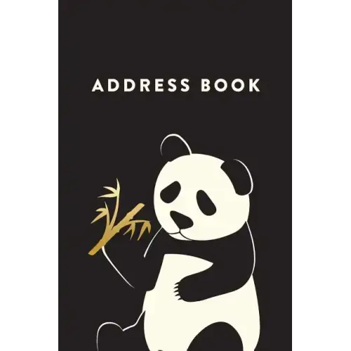 Address Book: Panda, 6x9, 130 Pages, Professionally Designed