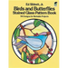 Birds and Butterflies Stained Glass Pattern Book
