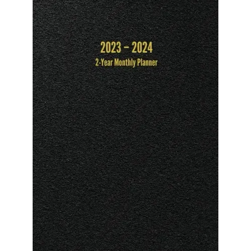 2023 - 2024 2-Year Monthly Planner: 24-Month Calendar (Black) - Large