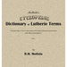 Mottola's Cyclopedic Dictionary of Lutherie Terms: Terminology of the Construction of Stringed Musical Instruments, with Many Illustrations