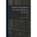 Announcement of the Medical School; 1922-1923
