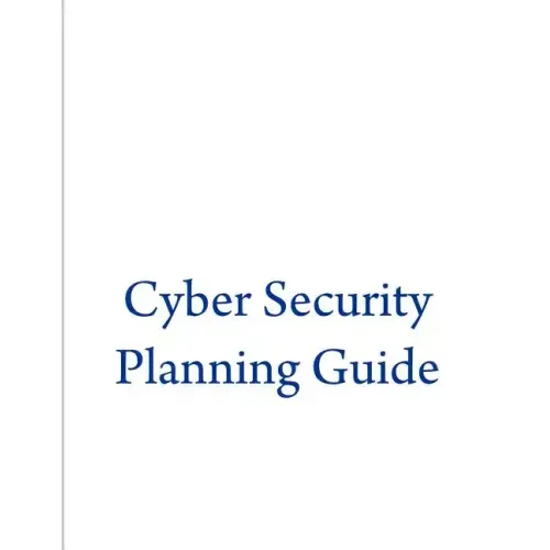 Cyber Security Planning Guide
