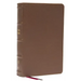 KJV Holy Bible: Large Print Single-Column with 43,000 End-Of-Verse Cross References, Brown Genuine Leather, Personal Size, Red Letter, Comfort Print: