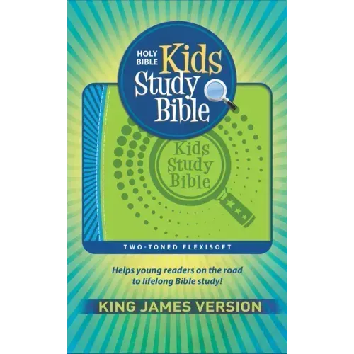 KJV Kids Study Bible, Flexisoft (Red Letter, Imitation Leather, Green/Blue)