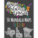 United States Of America: 50 Mandala Maps To Color: American States Colouring Book With 50 Unique Illustrations - 8.5 x 11 inches
