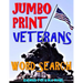 Jumbo Print Veterans Word Search: 133 Extra Large Print Patriotic Defense Themed Puzzles