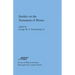 Studies on the Testament of Moses