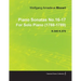 Piano Sonatas No.16-17 by Wolfgang Amadeus Mozart for Solo Piano (1788-1789) K.545 K.570