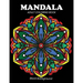 Mandala adult coloring book: Black Background