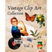 Vintage Clip Art Collection: Cut Out and Collage Illustrations for Scrapbooking or Junk Journals