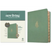 NLT Wide Margin Bible, Filament Enabled (Leatherlike, Sage Green Palm, Indexed, Red Letter)