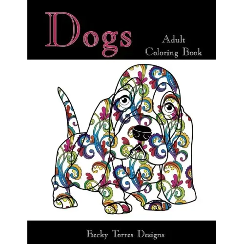 Dogs Adult Coloring Book