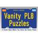Vanity Pl8 Puzzles: A Puzzle Book Where You Solve the Vanity Plates
