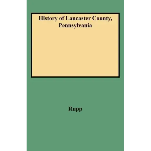 History of Lancaster County, Pennsylvania
