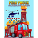 Fire Truck Coloring Book for Kids: Fun and Unique Rescue vehicle, Firefighter Coloring Activity Book for Boys, Girls, Toddler, Preschooler & Kids Ages