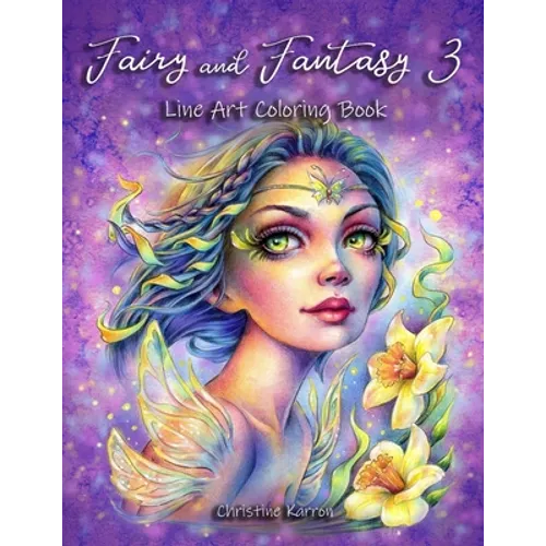 Fairy and Fantasy 3 Line Art Coloring Book