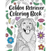 Golden Retriever Coloring Book: Adult Coloring Book, Dog Lover Gifts, Floral Mandala Coloring Pages, Animal Kingdom, Dog Mom, Pet Owner Gift