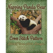 Napping Panda Bear Cross Stitch Pattern