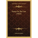 Essays In The Law (1922)