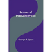 Letters of Peregrine Pickle