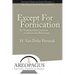 Except for Fornication: The Teaching of the Lord Jesus on Divorce and Remarriage