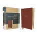 Niv, Wide Margin Bible (a Bible That Welcomes Note-Taking), Leathersoft, Brown, Red Letter, Comfort Print