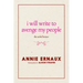 I Will Write to Avenge My People: The Nobel Lecture