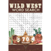 Wild West Word Search: Travel Size Western Word Find Puzzle Book for Adults and Everyone