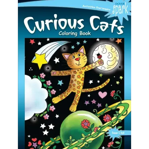 Spark Curious Cats Coloring Book