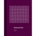 Beading Graph Paper: Peyote Stitch Graph Paper, Seed Beading Grid Paper, Beading on a Loom, 100 Sheets, Purple Cover (8.5"x11")
