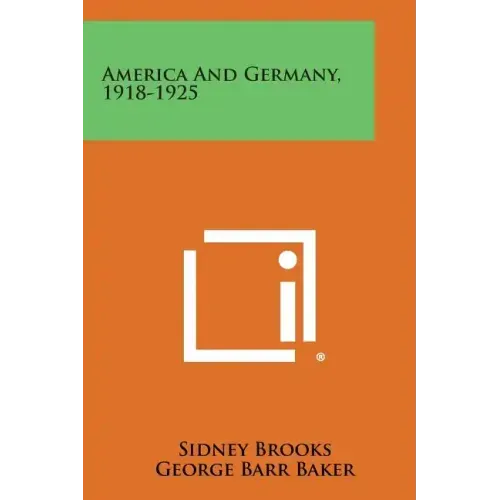 America and Germany, 1918-1925
