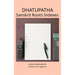 Dhatupatha Sanskrit Roots Indexes