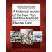 A Historical Review of the New York and Erie Railroad.
