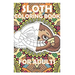 sloth coloring book for kids: 3-9 years old