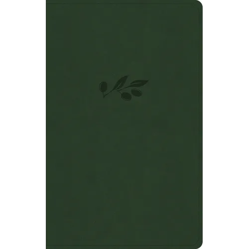 NASB Single-Column Personal Size Bible, Olive Leathertouch