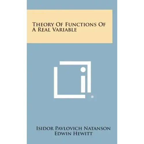 Theory of Functions of a Real Variable