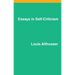 Essays on Self-Criticism