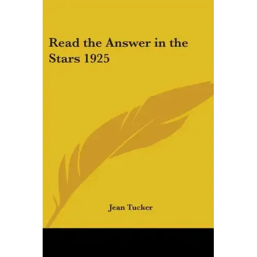 Read the Answer in the Stars 1925