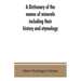 A dictionary of the names of minerals including their history and etymology