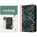 NLT Large Print Thinline Reference Zipper Bible, Filament Enabled (Leatherlike, Meadow Navy & Pink, Indexed, Red Letter)