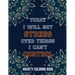 Today I Will Not Stress Over Things I Can't Control Anxiety Coloring Book: A Scripture Coloring Book for Adults & Teens, Relaxing & Creative Art Activ